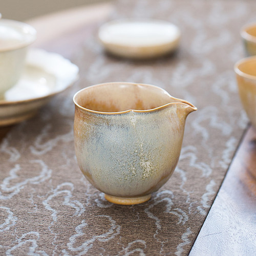 速发瓷八里 橙蓝窑变 景德镇陶瓷茶具 公道杯分茶器匀杯茶海茶道