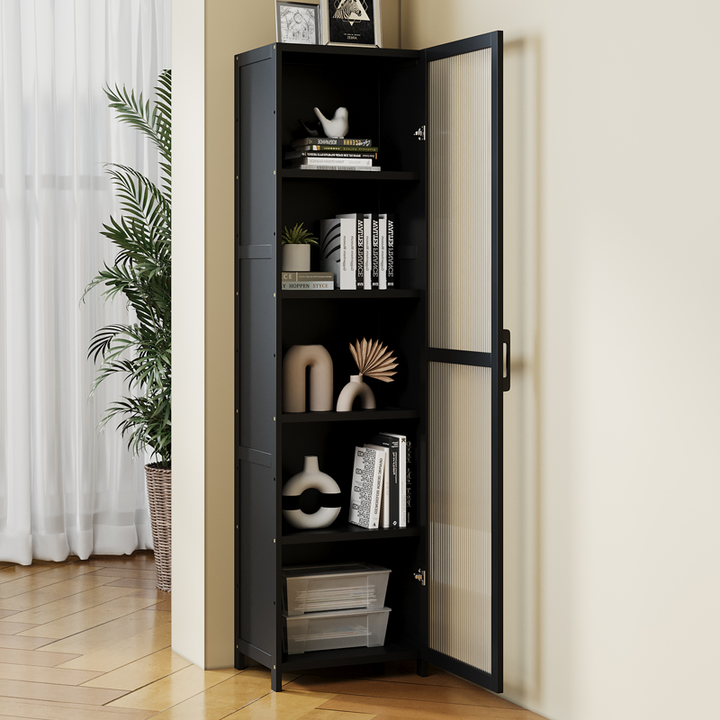 书架架落地式简易多层家庭客厅柜储物柜窄缝小书柜墙储物柜