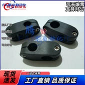 流水线护栏不锈钢管十字承夹固定夹连接件支架支柱连接块双孔交叉