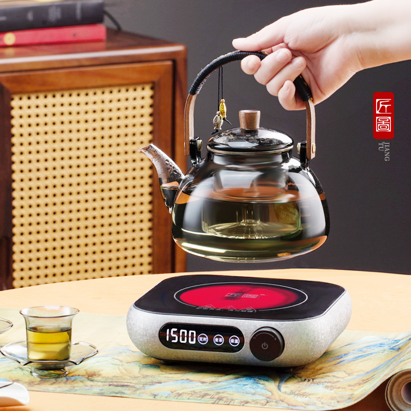 围炉煮茶器家用小型黑晶炉煮茶养生壶套装网红围聚煮茶炉2025新款