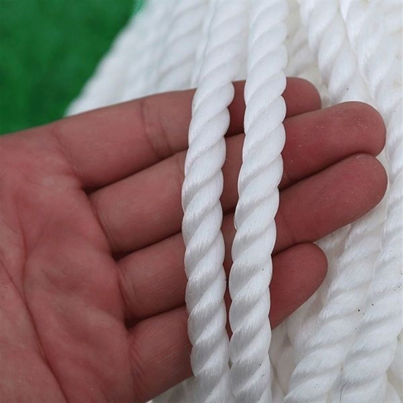 大棚毫米绳子广告尼龙绳塑料绳耐磨压膜白色货车聚乙烯捆绑晾衣绳