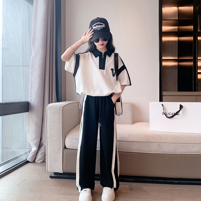 女童夏装套装2025新款洋气中大童春秋休闲运动两件套初秋女孩衣服