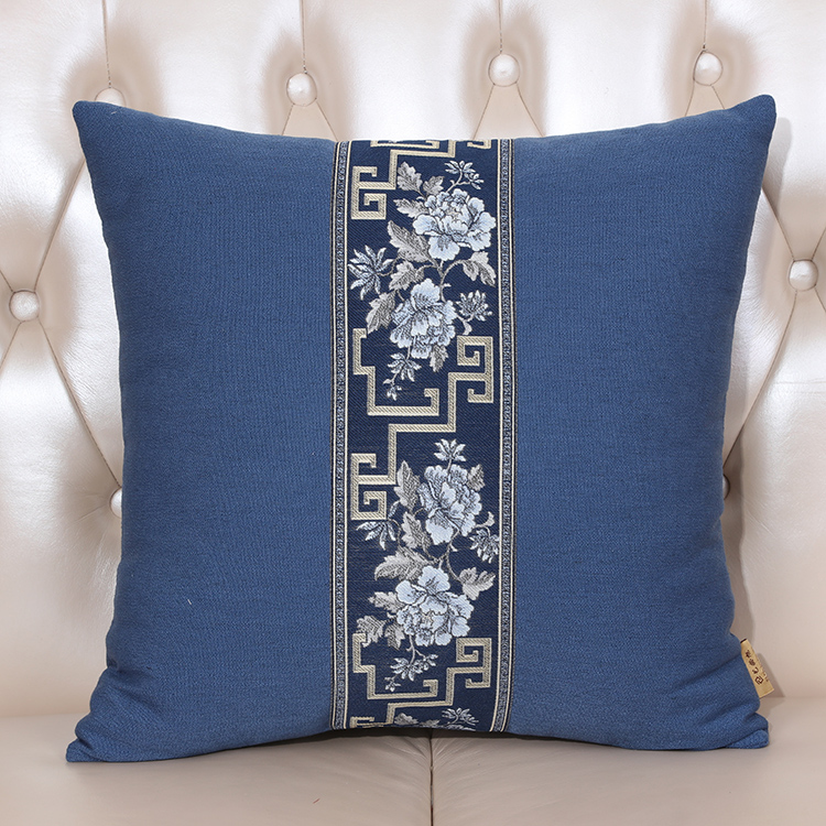 艺必旭棉麻抱枕靠垫沙发抱枕套大靠背客厅午睡家用护腰汽车靠枕