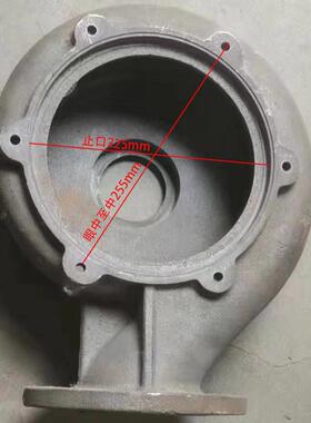 11-15千瓦排污泵泵头蜗壳4/6/8寸无堵塞污水泵泵体叶轮水泵配件
