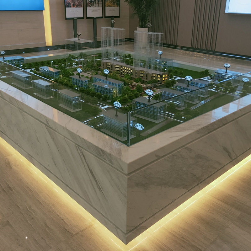 楼盘沙盘模型制作 地产建筑沙盘模型 小区绿化设施房地产楼盘模型