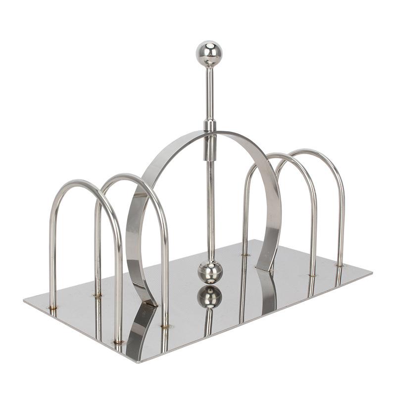 卓晋不锈钢方形餐巾架纸巾座方巾架创意餐巾纸架西餐厅立式纸巾架