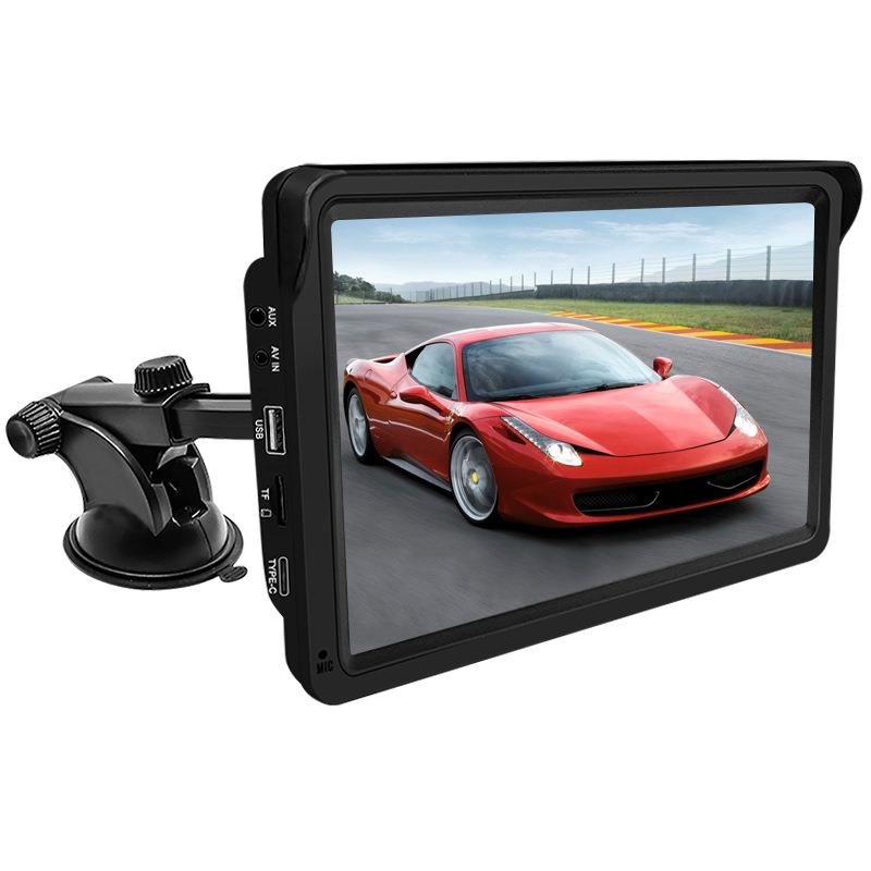7寸便携式无线CarPlay无线AndroidAuto车载吸盘式导航仪显示器