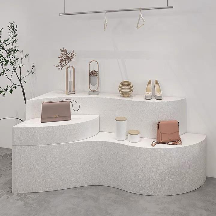服装店装饰展台网红直播间异型陈列道具台鲜花店摆台饰品展示架