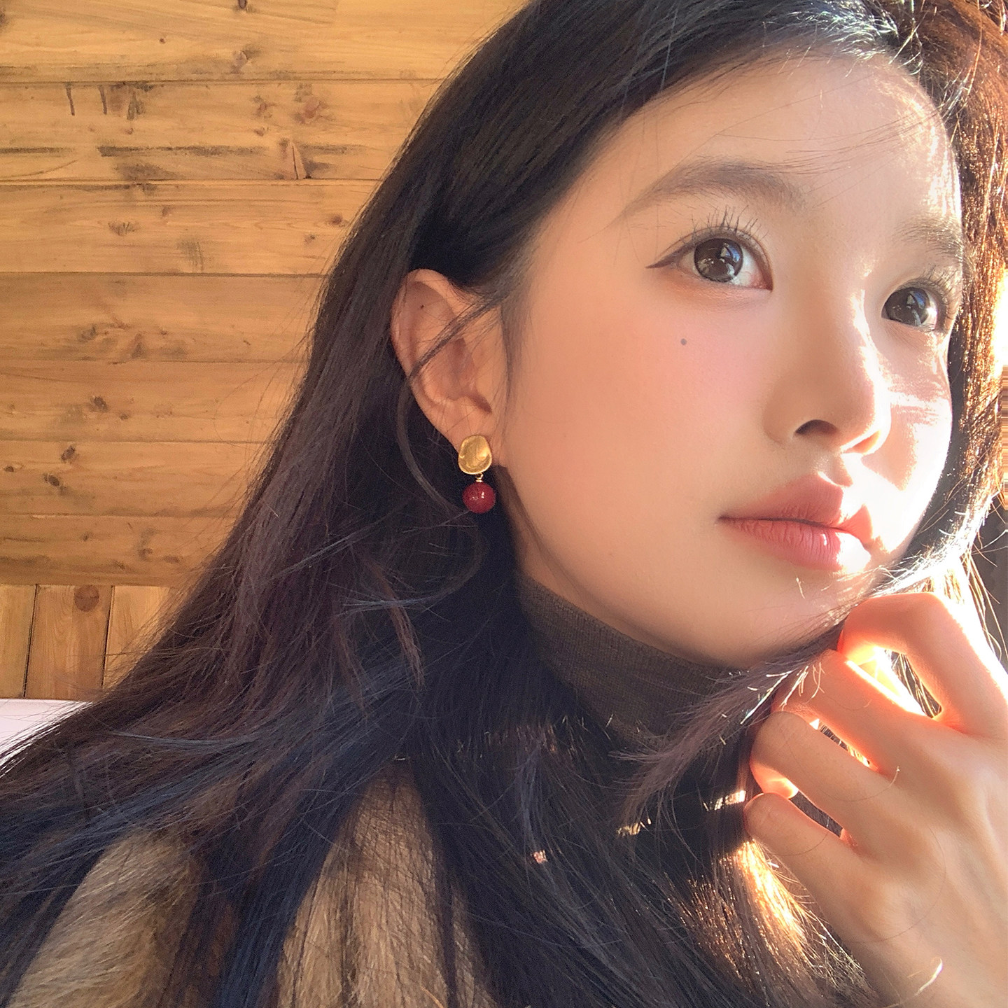 【我的脸很圆】港风新年酒红珍珠吊坠耳环轻奢小众喜庆红色系耳环,饰品/流行首饰/时尚饰品新,耳环,淘宝优惠券,粉丝福利购,淘宝优惠卷