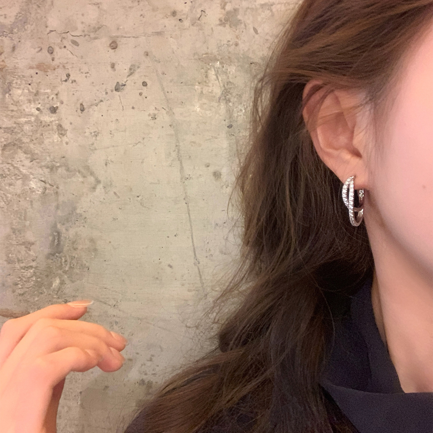 【我的脸很圆】2025新款微镶超闪不规则交叉耳扣轻奢高级感耳环女,饰品/流行首饰/时尚饰品新,耳环,淘宝优惠券,粉丝福利购,淘宝优惠卷