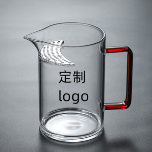 耐高温玻璃月牙茶杯印字定制logo广告杯礼品水杯定做开业赠品茶杯