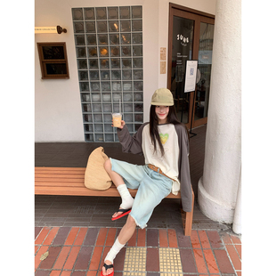 ～2026新款 超舒服 撞色拼接印花宽松休闲面膜T 澳洲街头