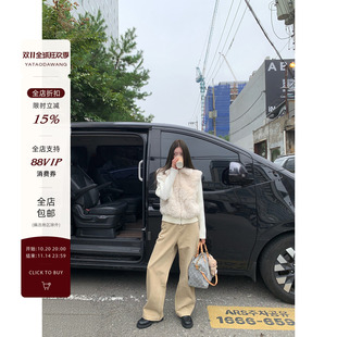 休闲宽松好穿裤 20点 卡其百搭牛仔裤 子 王炸神裤 牙套大汪10