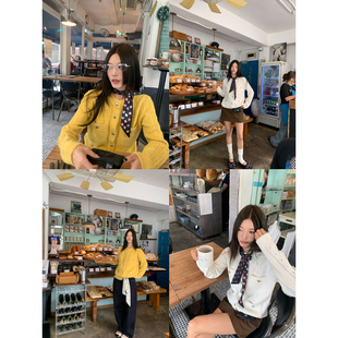 牙套大汪【迷人精】斯托尔机不规则镂空爱心扣开衫