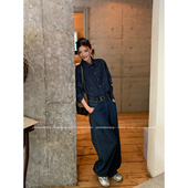 牙套大汪 氛围感牛仔套装 韩女马吉拉 穿这套每天感觉在韩国