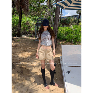 宝宝有福了 不爱搭配 懒人bi备松弛字母T新 出门T 牙套大汪