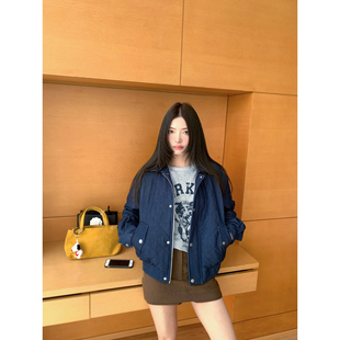 牙套大汪【美学编导】造型拿捏*绗棉牛仔外套轻薄棉服