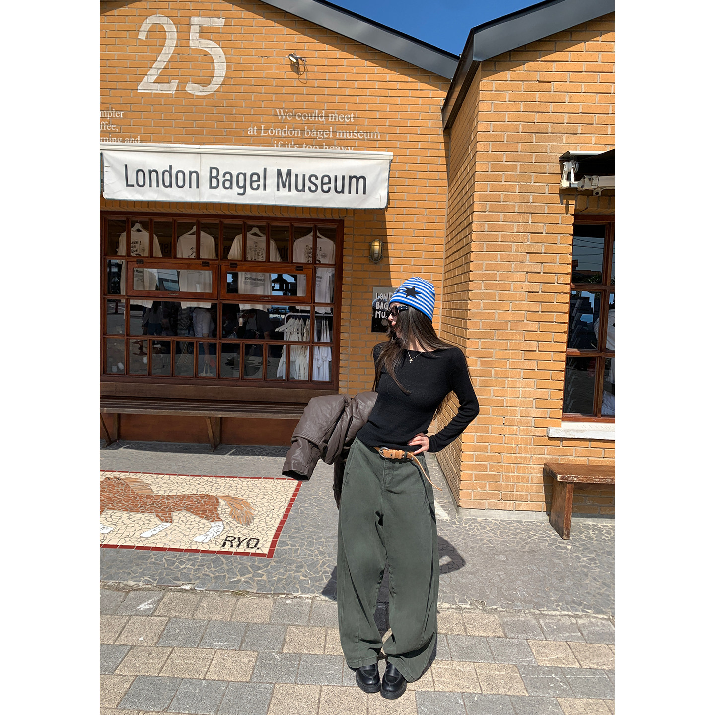 牙套大汪【大热镰刀】纯棉弯刀剪裁洗水灯笼型阔腿休闲裤