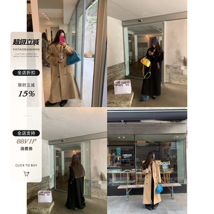 牙套大汪10/8 20点【经典Britain】100羊毛戗驳领双面毛呢大衣