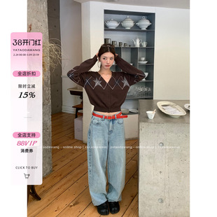 牙套大汪【奶裁牛牛】现货*日常穿版型好到爆炸水洗设计感牛仔裤