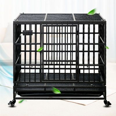 狗笼子大型中型小型犬狗笼金毛萨摩哈士奇穿管折叠宠物笼 狗窝