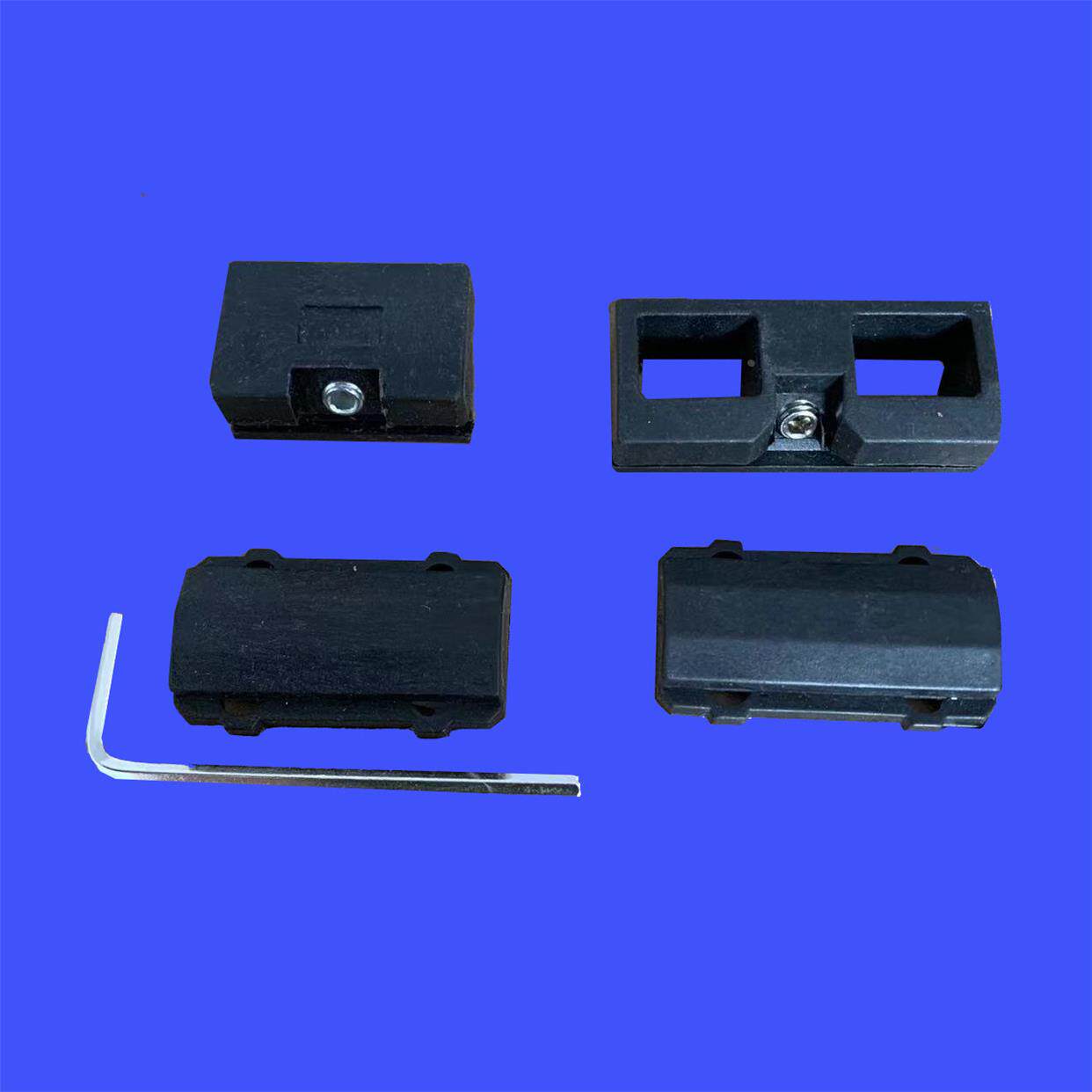 断桥铝窗提升块防沉块平开铝合金窗垫块顶起块助升块黑色塑料垫