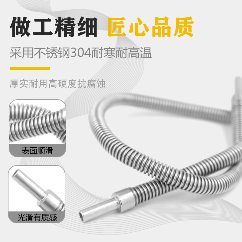 304/316L不锈钢卡套直管/VCR真空波纹管1/4 1/8 3/8 1/2 6mm 8mm