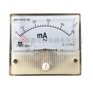 100A 50ma 150 5指针表头55X65 85L1 400 a电流表交流毫安表ma