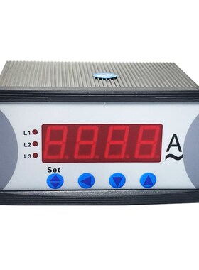 智能数显三相交流电压表AC500V三相数显电流表AC5A外形尺寸96*48