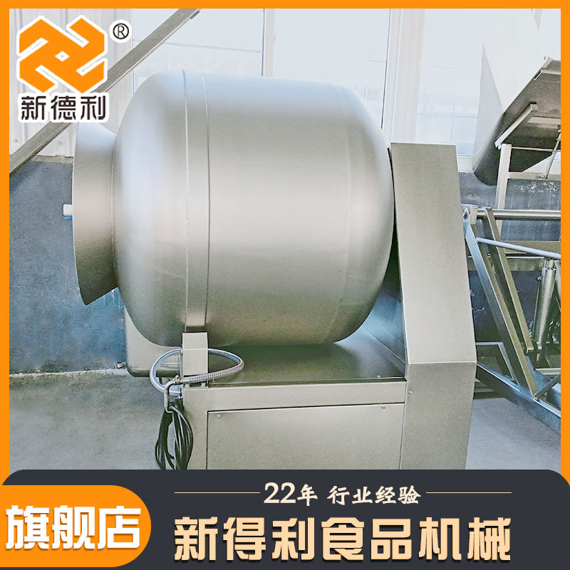 小型酱牛肉腌制设备全自动400L海带丝入味机器商用鸡柳真空滚揉机