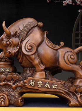 财势如虹牛气冲天牛摆件招财华尔街牛办公室老板桌装饰品开业礼品