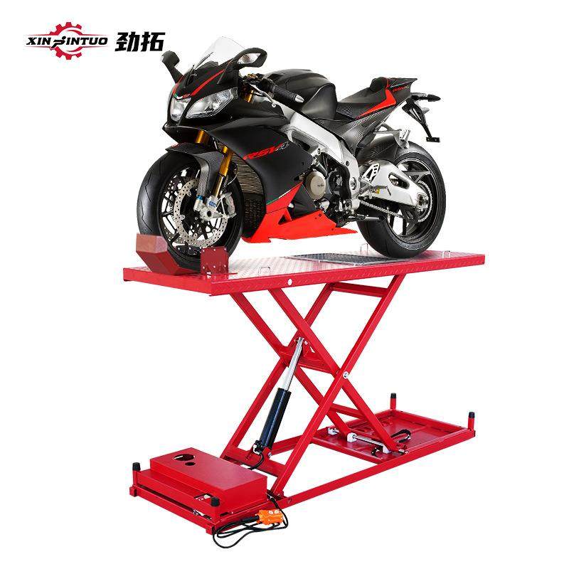 摩托车升降台剪式电动维修平台支架举升机液压垂直起落架