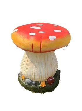 户外花园庭院树脂装饰摆件仿真蘑菇凳子公园别墅草坪景观工艺品