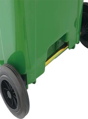 户外240L翻盖大号带盖挂车分类方形园林四分类环卫塑料垃圾桶