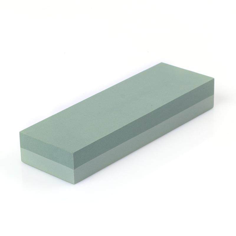 仁源套装竹木底座白刚玉油石套装厨房家用油石磨刀石