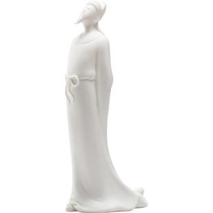 新中式 饰品茶室搭配 德化白瓷禅意李白人物摆件家居书房书架桌面装