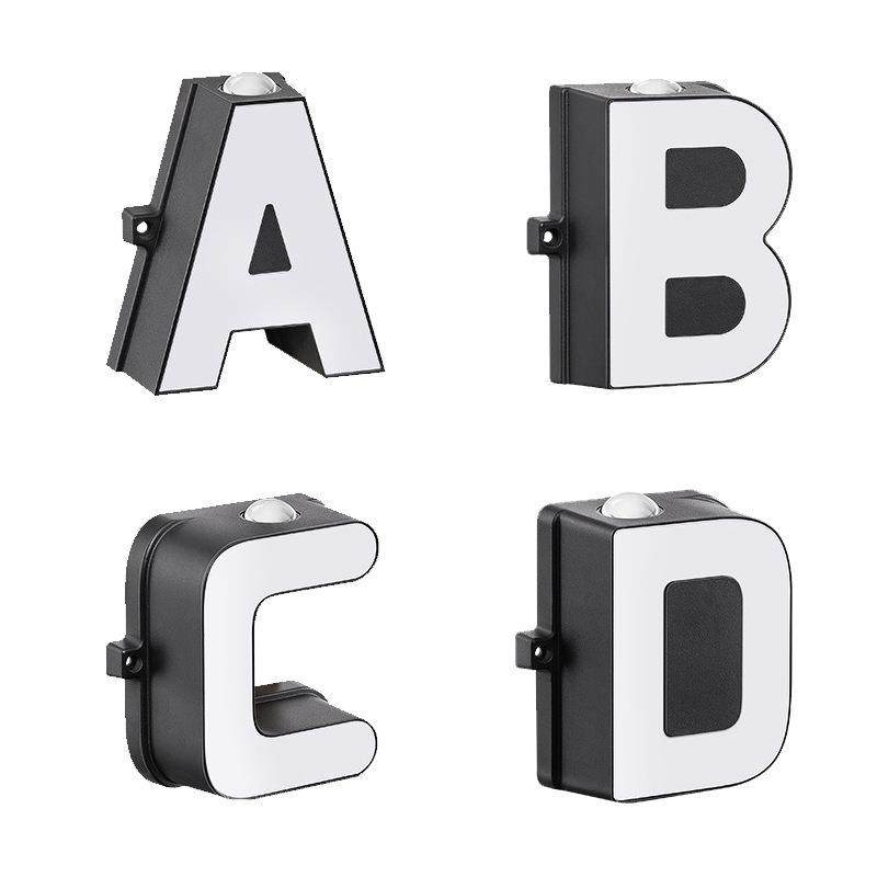 led数字室外发光壁灯企业背景店铺Logo门牌创意户外灯具 - 封面