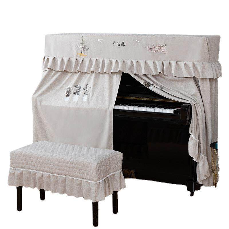 加厚钢琴罩欧式全罩布艺开机不取中开钢琴套防尘凳子罩,居家布艺,床头罩,淘宝优惠券,粉丝福利购,淘宝优惠卷