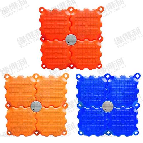 塑料浮筒水上平台钓鱼台海上漂桶组合款浮台娱乐户外浮排景区栈道