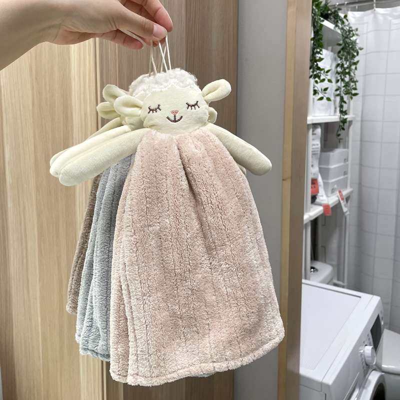 卡通擦手巾厨房加厚吸水卫生间抹布可爱柔软挂式洗手巾不掉毛毛巾,家庭/个人清洁工具,厨房擦手巾,淘宝优惠券,粉丝福利购,淘宝优惠卷