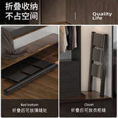 MISYOGO家用梯子多功能折叠伸缩梯加厚铝合金人字梯三步楼梯梯凳