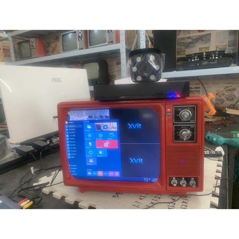 可播放老式黑白电视机复古怀旧摆饰广告真机摄影婚礼道具民俗摆