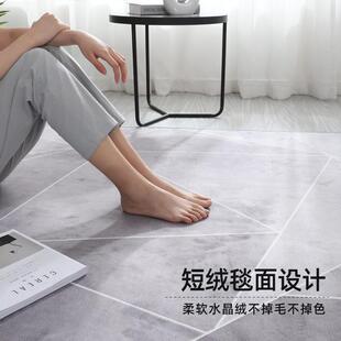 椭圆形客厅地毯房间大面积满铺茶几毯2025新款 家用免洗地垫可裁剪