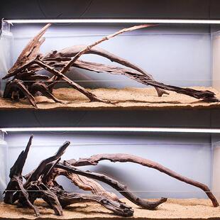 南美缸造景沉木全套餐大型树枝木头枝条飘枝生态原生鱼缸骨架成品