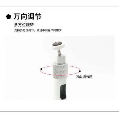 监控伸缩支架 加长杆室内外60-120cmL型铝合金摄像头万向壁装吊装