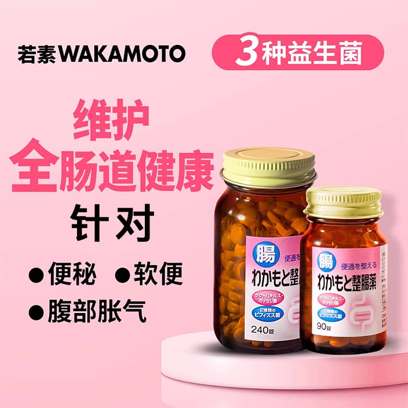 WAKAMOTO益生菌健胃通便整肠丸