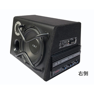 大功率音响音箱 10寸梯型12V24V车载有源汽车低音炮220V插卡蓝牙版