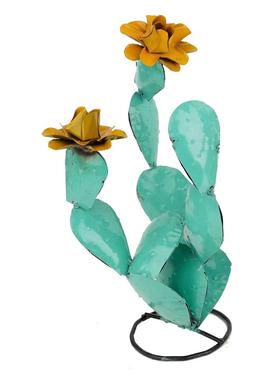 金属铁艺仙人掌摆件七彩仙人掌花园庭院装饰金属