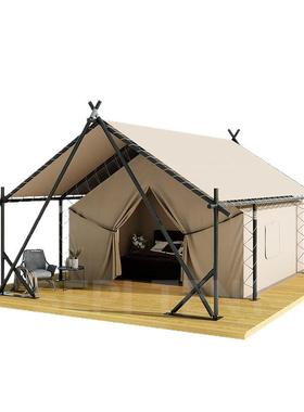 A露型游民酒店帐篷文旅景区展示户外营旅游牧度假网红屋脊双人宿