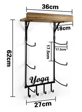 工厂销瑜伽垫收纳架泡沫滚筒置物架储组式壁挂展CP2230直示架装收